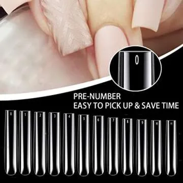 Upgrade 3XL Tapered Square Nail Tips for Perfect Nails