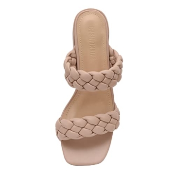 CUSHIONAIRE Women's Onyx Braided Heel Sandal Comfort