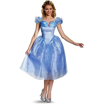 Deluxe Cinderella Costume for Adults - Enchanting Blue Dress