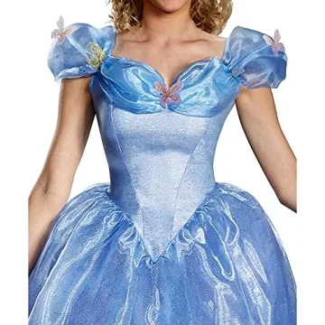 Deluxe Cinderella Costume for Adults - Enchanting Blue Dress