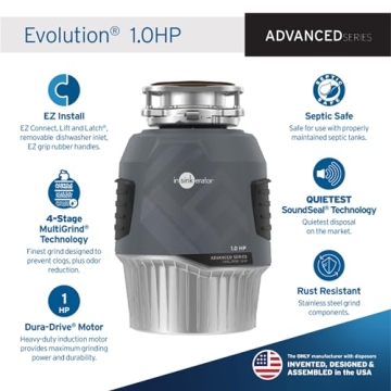 InSinkErator Evolution 1 HP Advanced Series Garbage Disposal