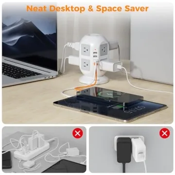 Surge Protector Power Strip with USB Charging Ports