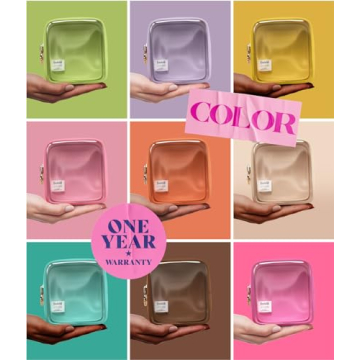 Stylish Embla Clear Cosmetic Bag for Makeup & Travel