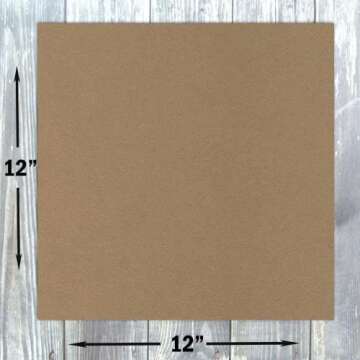 Hamilco Brown Kraft Cardstock Scrapbook Paper Heavyweight 80lb