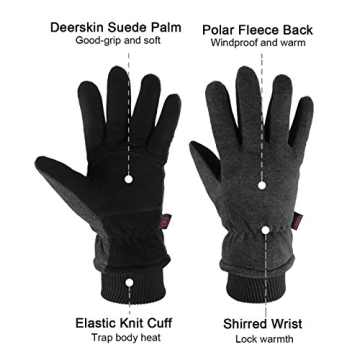OZERO Winter Warm Gloves For Extreme Cold Weather