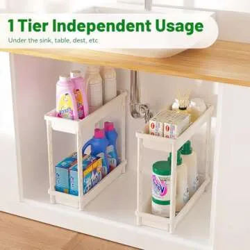 PouHenier.jh 4 Tier Small Slim Bathroom Storage Rolling Utility Cart Organizer, Detachable Narrow Caddy with Wheels for Dorm and Laundry, Skinny Sturdy Organization Trolley for Snack Craft Art (White)