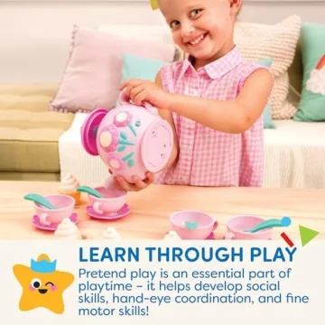 Delightful 17-Piece Singing Teapot Set for Kids