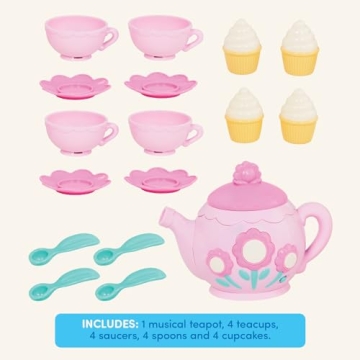 Delightful 17-Piece Singing Teapot Set for Kids