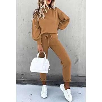 Stylish Fixmatti Women's 2 Piece Sweatsuit Tracksuit Set