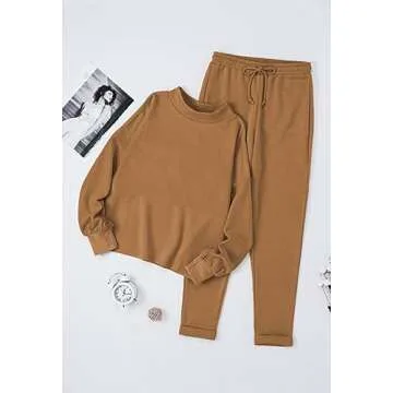 Stylish Fixmatti Women's 2 Piece Sweatsuit Tracksuit Set