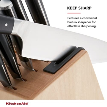 KitchenAid 14 Piece Knife Block Set with Built-in Sharpener