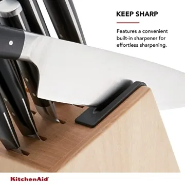 KitchenAid 14 Piece Knife Block Set with Built-in Sharpener