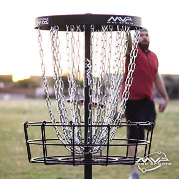 MVP Black Hole Pro HD 24-Chain Portable Disc Golf Basket