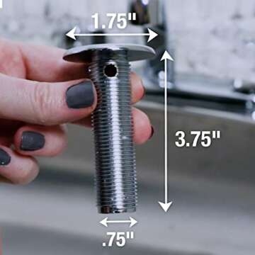 Danco 11091 Sink Hole Cover in Matte Black - Easy Install