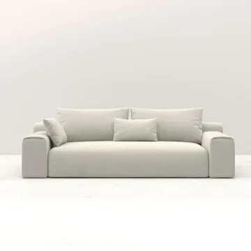 Acanva Modern Minimalist Sofa for Living Room and Lounge