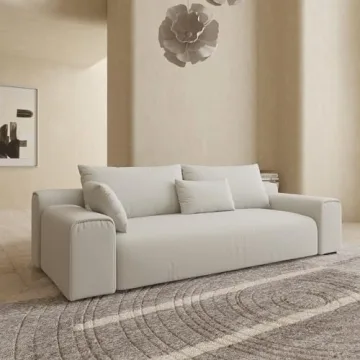 Acanva Modern Minimalist Sofa for Living Room and Lounge