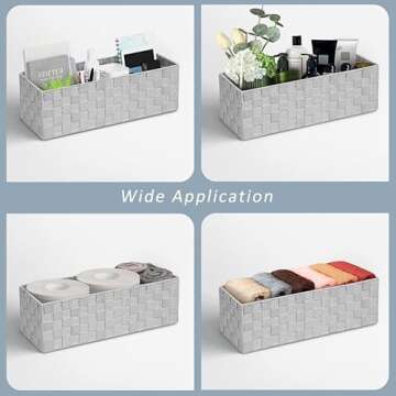 Versatile LOVSTORAGE Storage Baskets with Lids for Organization