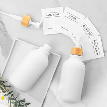 MIERTING White Soap Dispenser Set - 2 Pack for Home