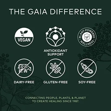 Gaia Herbs Black Elderberry Vegan Capsules for Immunity