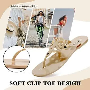 Stylish DDXYYDS Women Summer Flat Sandals - Comfortable & Non-Slip