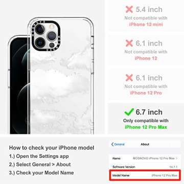 MOSNOVO Case for iPhone 12 Pro Max - Military-Grade Protection with Style