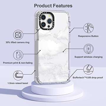 MOSNOVO iPhone 12 Pro Max Case - Stylish Protection