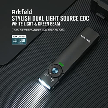 Olight Arkfeld EDC Flashlight 1000 Lumens Green Laser