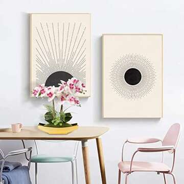 Briful Orchids Artificial Flowers 15" Light Pink Phalaenopsis Orchid with Gold Pots Real Touch Faux Orchid Plant for Home Office Living Room Table Shelf Decor