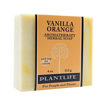 Plantlife Vanilla Orange Bar Soap - Moisturizing and Soothing Soap for Your Skin - Hand Crafted Usin...