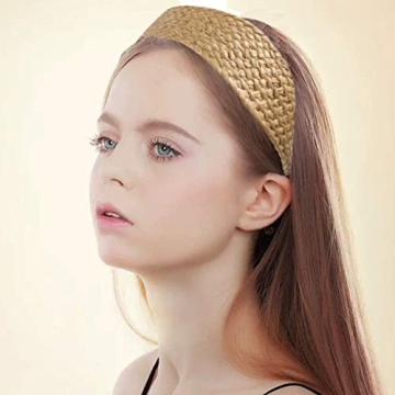 Fashion Headbands For Women, Bow Knotted Vintage Wide Cut Black Top Cross Head Bands For Girls Hair Accessories, , Christmas Gifts for Women 6Pack