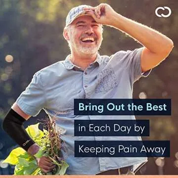 Copper Compression Elbow Sleeve - Copper Infused Orthopedic Brace for Tennis & Golfer Elbow, Tendonitis, Arthritis, Bursitis, Sore Joints & Muscles - Fits Men & Women -1 Sleeve - Original/Black - L