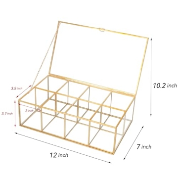 Elegant Glass Tea Bag Organizer for Tea Lovers