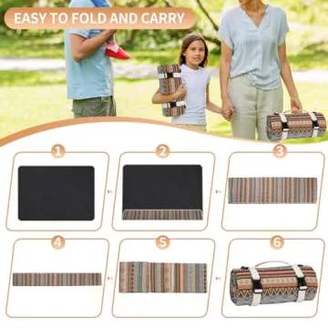 Extra Large Waterproof Picnic Blanket for All Outdoor Activities