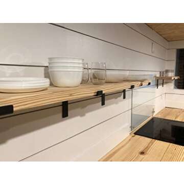 Premium Heavy-Duty Shelf Brackets - Stylish & Strong Shelving