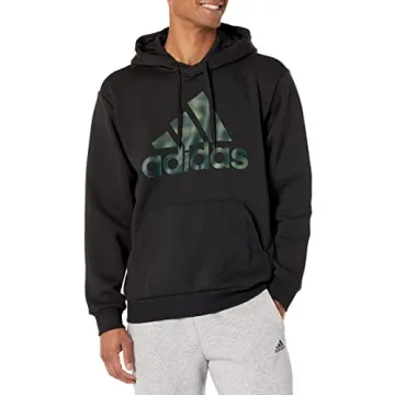 Adidas Men's Essentials Camouflage Printed French Terry Hoodie: Perfect Blend of Style and Functiona...
