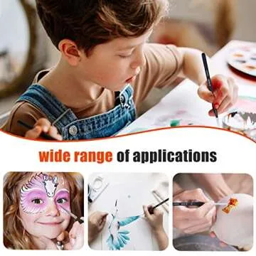 YIHUALE Detail Paint Brushes Set 10pcs for Artists & Hobbyists