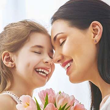 Memorjew Initial Earrings for Women, 925 Sterling Silver Post Gold Plated Letter K Stud Earrings for...