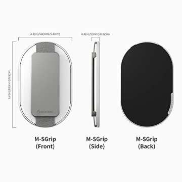 Magnetic Phone Grip for iPhone, Strong MagSafe Holder