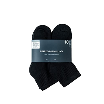 Comfortable Ankle Socks That Fit Sizes 6-12 - 10 Pairs