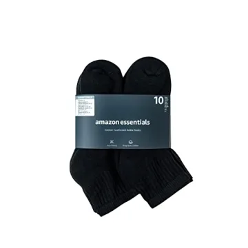 Comfortable Ankle Socks That Fit Sizes 6-12 - 10 Pairs