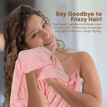 HOMEXCEL Microfiber Hair Towels Set for Quick Drying