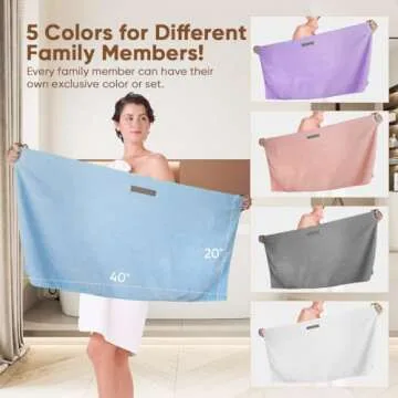 HOMEXCEL Microfiber Hair Towels Set for Quick Drying