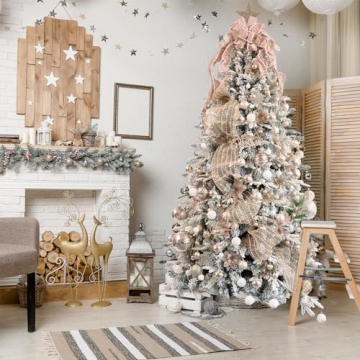 Large 6-inch Shatterproof Christmas Ball Ornaments Set of 2