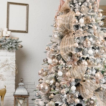 Large 6-inch Shatterproof Christmas Ball Ornaments Set of 2