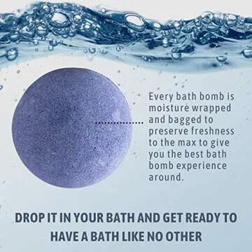 Men's Bath Bomb Gift Set Black Pepper, Ocean Breeze, Honey & Vanilla Scented Bath Explosions. Luxury Spa Pampering Set, Handmade & 100% Natural by Serenity Touch