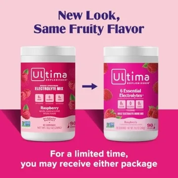 Ultima Replenisher Electrolyte Powder Raspberry Sugar-Free Hydration
