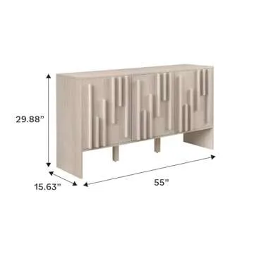 Stylish Walker Edison 3-Door Sideboard for Storage