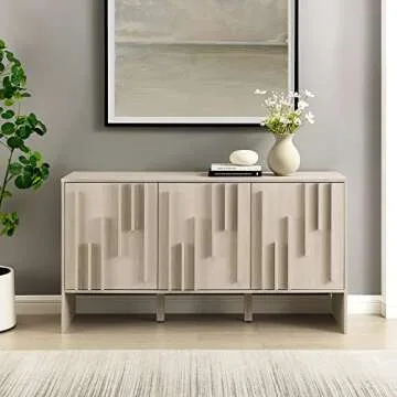 Stylish Walker Edison 3-Door Sideboard for Storage