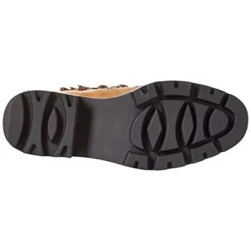 The Drop Women's Caleb Shearling Hiking Boot Dark Tan, 8.5