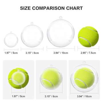 20 PCS Clear Fillable Ornament Balls for Any Occasion